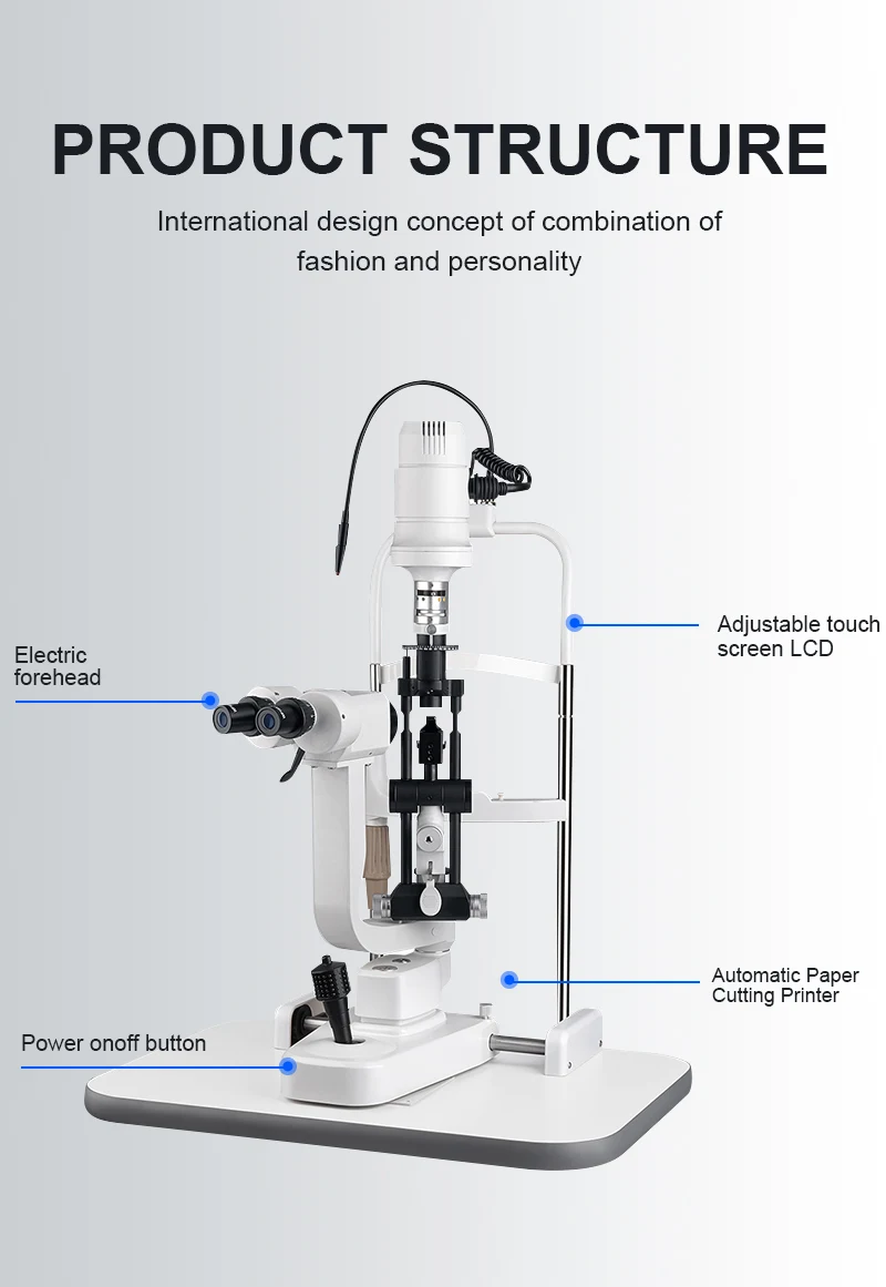 Magnification Optical 2 Steps Slit Lamp Ophthalmology Optical Microscope With 2 Magnification 0-14Mm Optical Shop