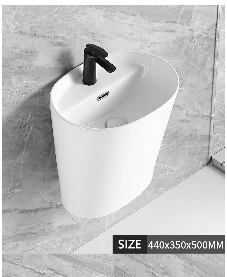 China high quality  wall mount basin ceramic sanitary ware modern wall hung hand wash basin sink for bathroom factory