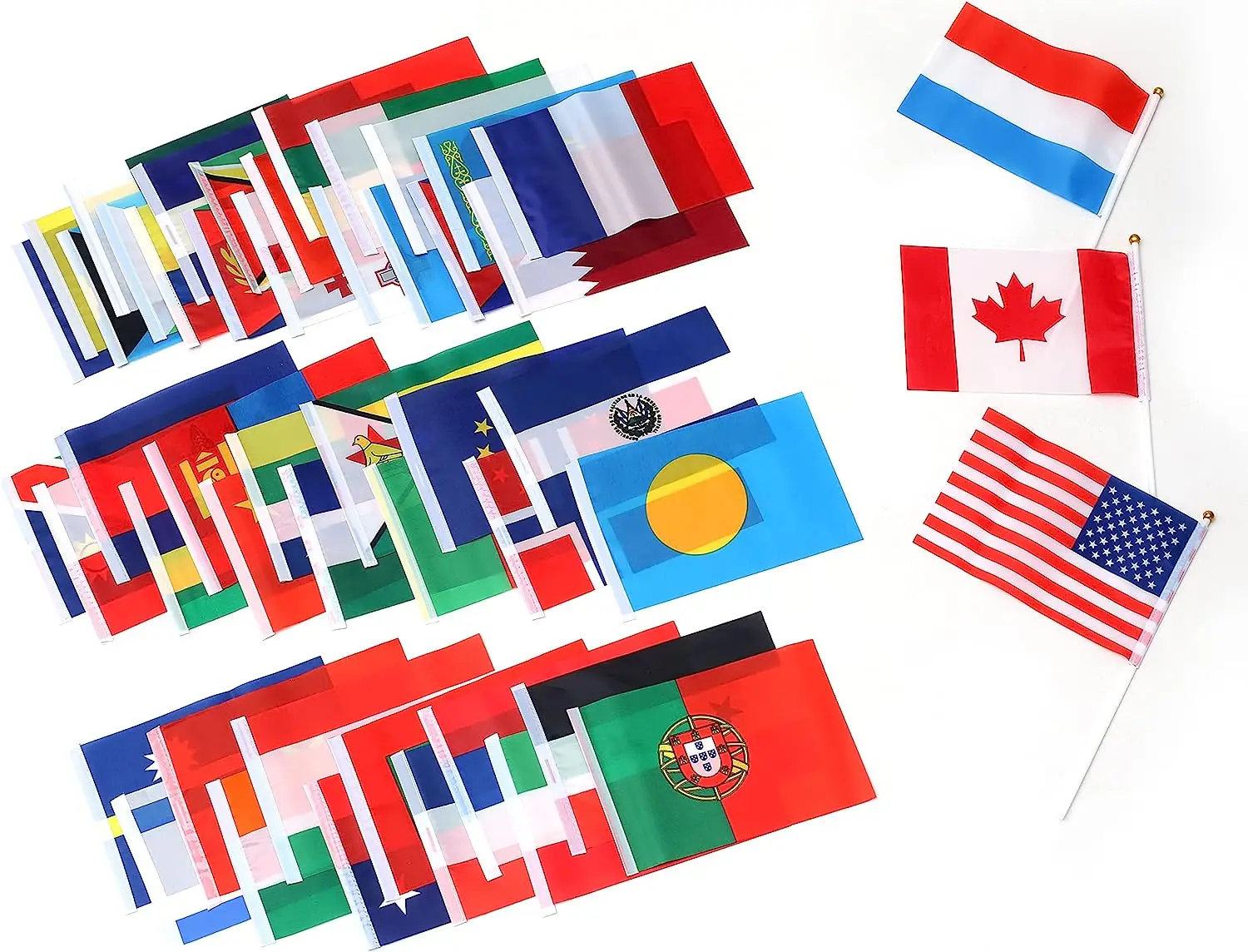 200 Countries Flags - Hand Wave National Flags for Events