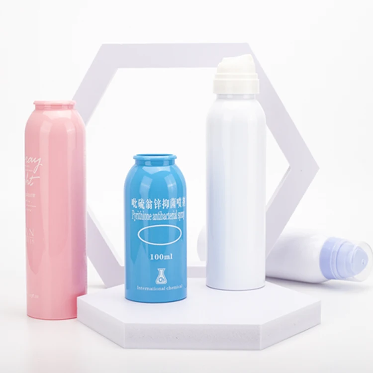 Free Sample Custom Color100ml 120ml 150ml 180ml  200ml PET Hair Spray Can Perfume Bottles Air Freshener Sprayer
