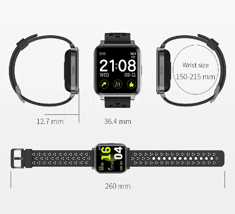CE Rohs Touch Screen Sleep tracker IP68 Waterproof Swimming Sport Smart Watch for Women