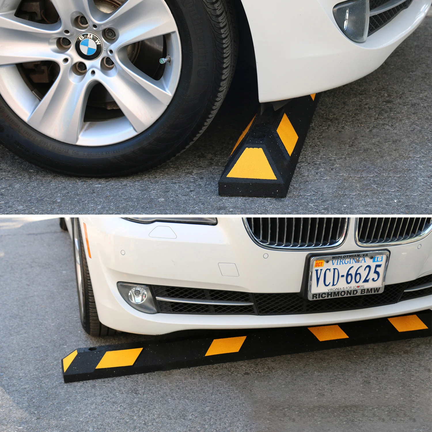 OEM Australian Standard Durable Rubber Parking Curbs Truck Car Stopper Wheel Block Stop for Parking manufacture
