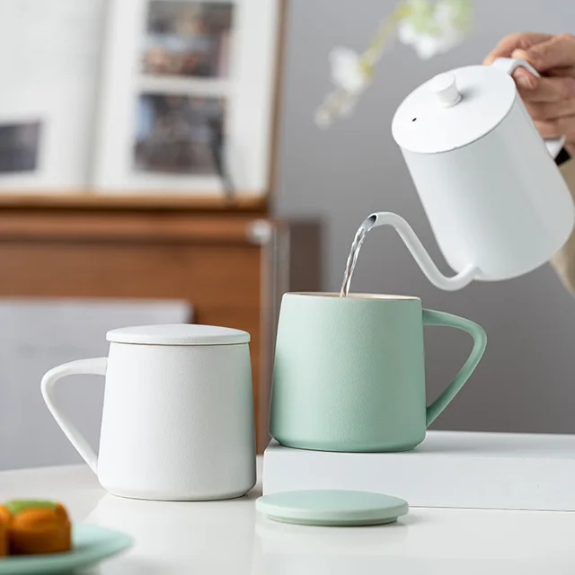 Coffee Mug with  and Saucer Tea Mug Breakfast Milk Juice Cup Cafe Drinkware Accessories