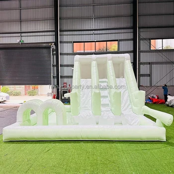 Commercial cheap price heavy duty inflatable water slide and bounce house bouncy castle with waterslide and water park for kids