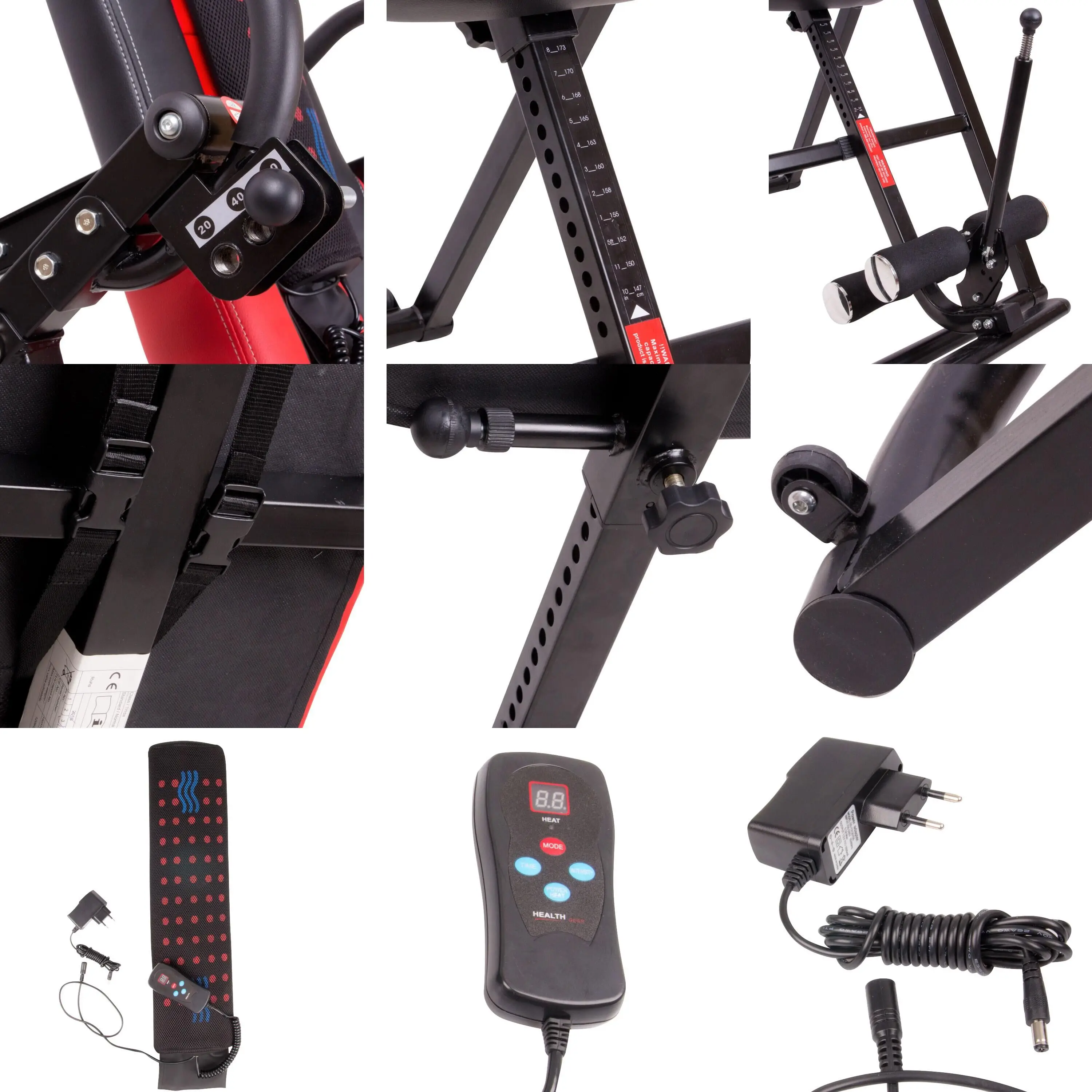 Body Stretch Max Performance Inversion Table or Inversion Exercise Machine for Back Pain Relief Crunches Inversion Chair