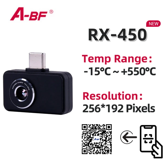 A-bf Rx-450 Thermal Imaging Camera For Mobile Phone Type C Infrared ...