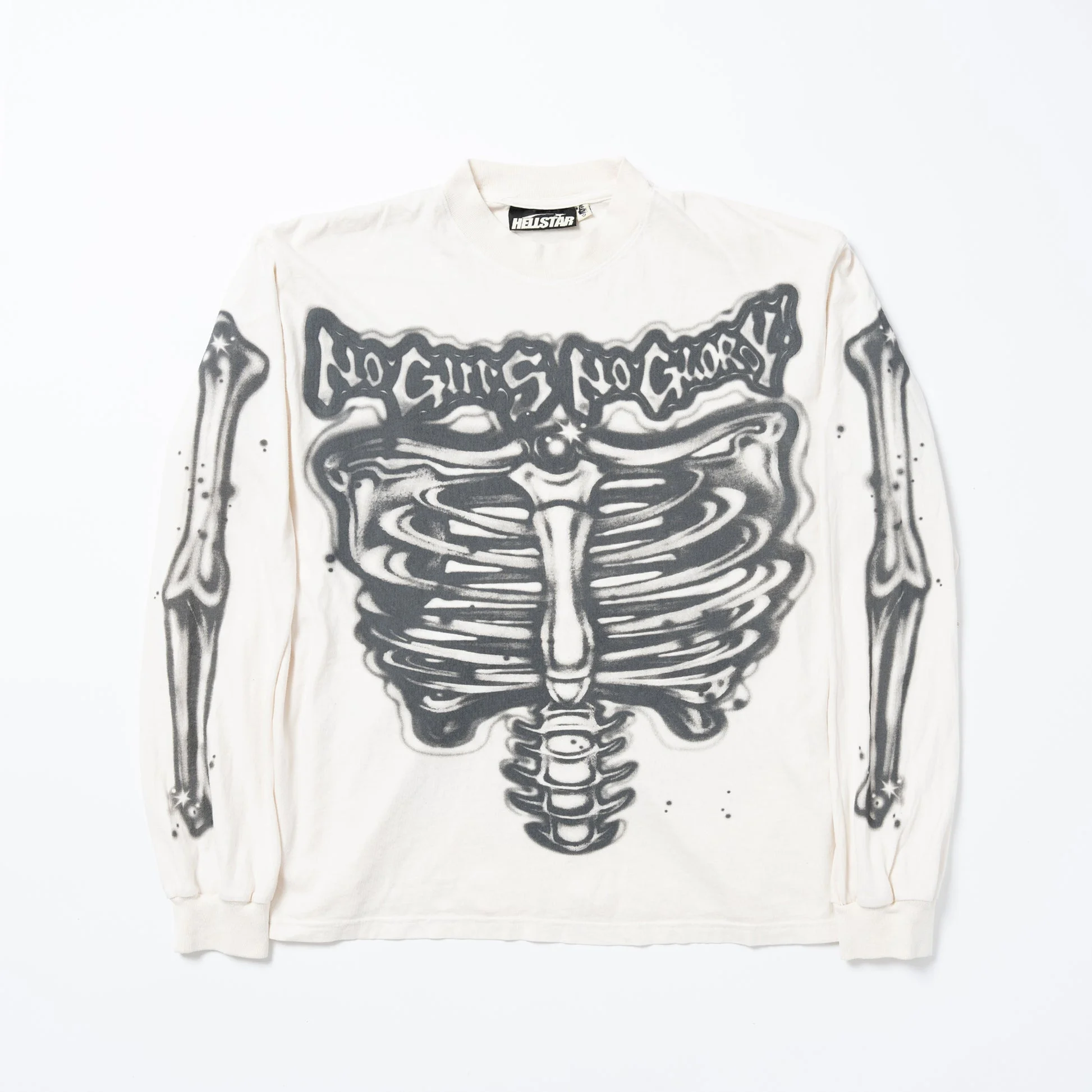 Custom Cotton Long Sleeve T Shirt Oversized Heavy Weight Drop Shoulder Graphic Print Acid Wash Vintage Crew Neck Sweatshirts Men gallery 3