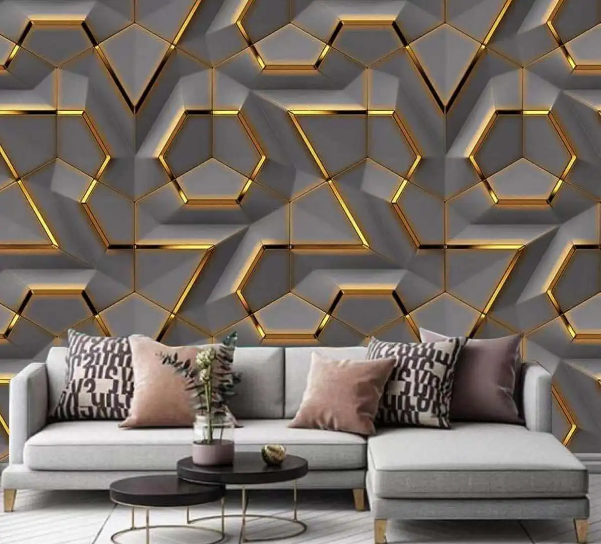 3D Wall Panels Look Room Wallpaper | lifencolors