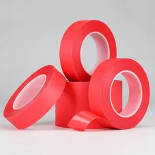 Wholesale 0.15mm Heat Resistance Tapes Rubber Red Color Automotive Paint Repairs Crepe Paper Masking Tape