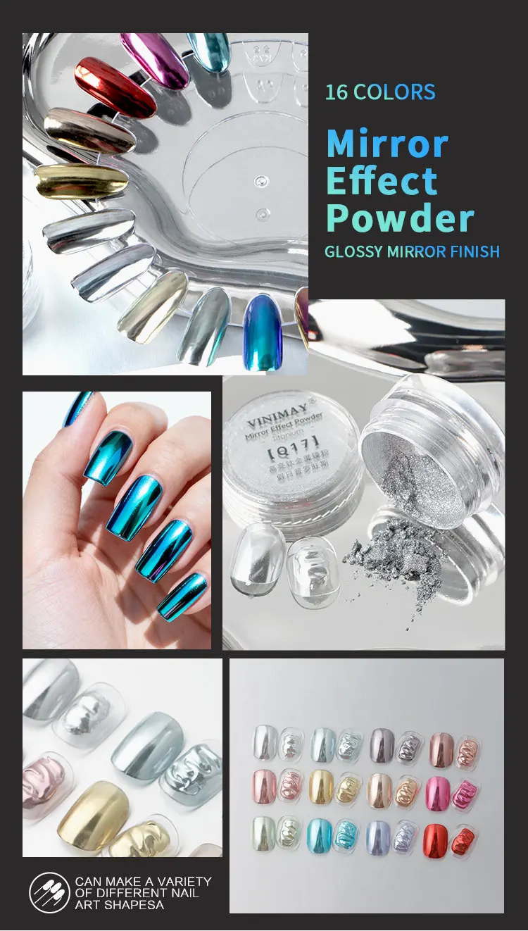product vinimay 48 colors chrome nail powder set with 3 styles aurora chrome powder magic mirror powder aurora sequin gel for nail salon-7