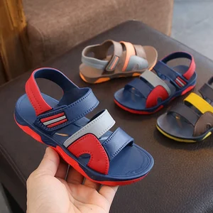 2026 New Summer Kid's Sandals Shoes for Boys K-Style Baby Beach Shoes with Large Size Breathable Jelly Material Outdoor Use