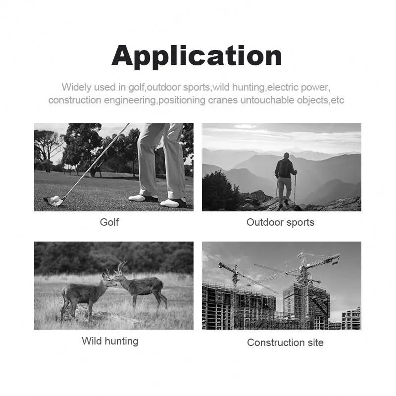 Nohawk NKG-600 Golf Laser Range Finder Long Distance Measurement with Golf Distance Compensation