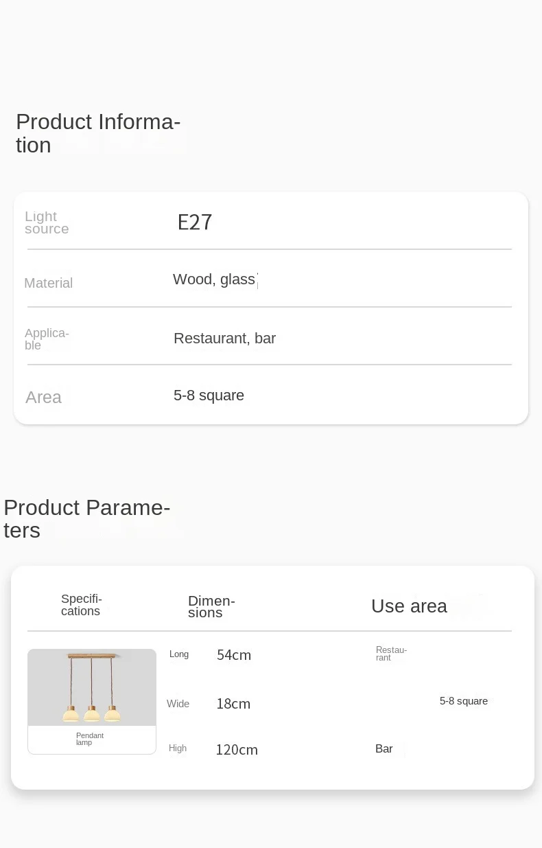 日本现代壁灯风格可调高度悬挂发光二极管酒吧玻璃吊灯,带项目安装中等尺寸