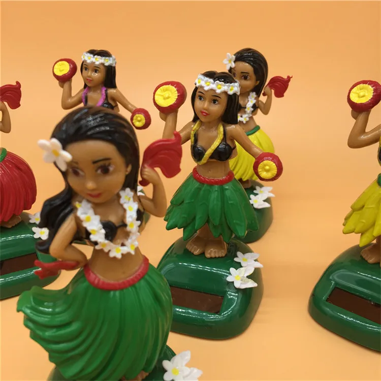 2022 New Hot Sales Solar Hula Girl Solar Swing Dolls Hawalian Solar