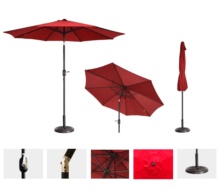Professional Manufacturer Big Hanging Outdoor Garden Umbrellashanging