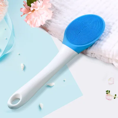 electric bath cleaning brush eco friendly small silica gel bath brush silicone bath body brush natur