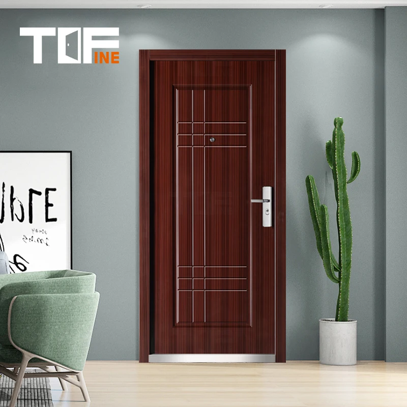 Euro 36 X 80 Open Out Europe Exterior Security Entrance Aluminium and Steels Main Front Entry Door Commmerial for Germany