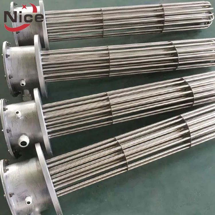 415v 45kw Electric Water Immersion Tubular Heaters with Flange for Clean Steam Boiler