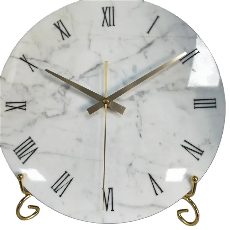 Тандалган жылыткан модерн европалык стилдеги мрамор сааты. Жөнөкөй MDF такта тақтасынан жасалган кабырдагы кварц сааты. Бир жактуу игилетти көрсөтүүчү цифрлык календарьлар