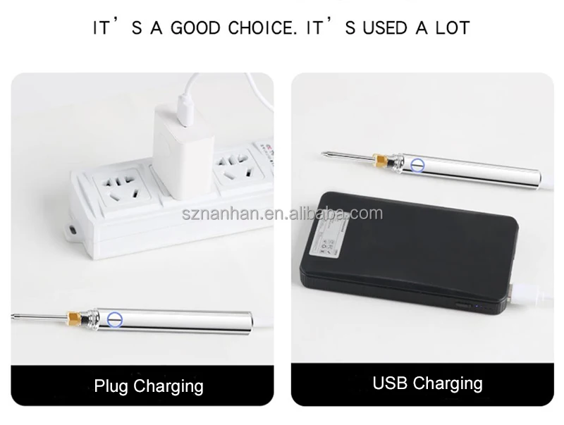 Wireless Lithium Battery Charging Soldering Iron Portable USB Socket 15W