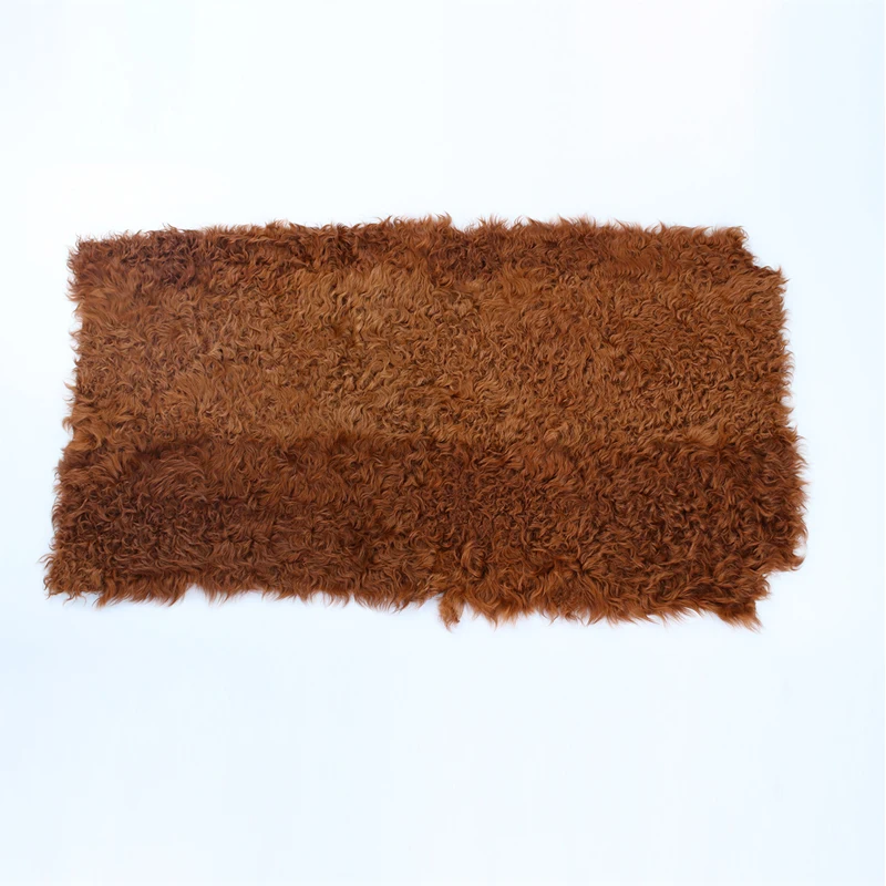 Mongolian Fur Pelt Wholesale Real Mongolian Wool Fur Plate Sheepskin Motorcycle Seat Covers