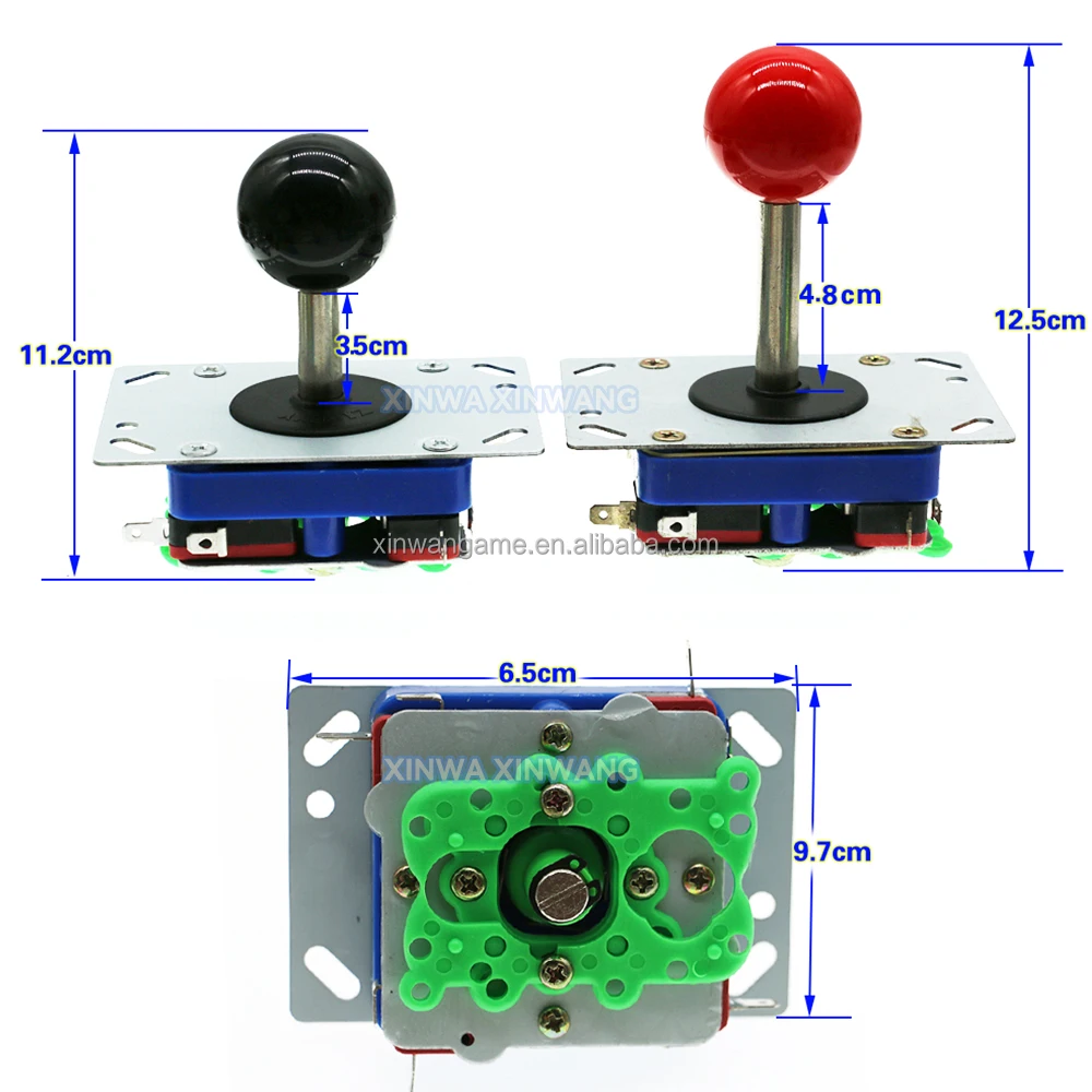 ZIPPY Joytsick Arcade Game Controller - 2/4/8 Way Adjustable