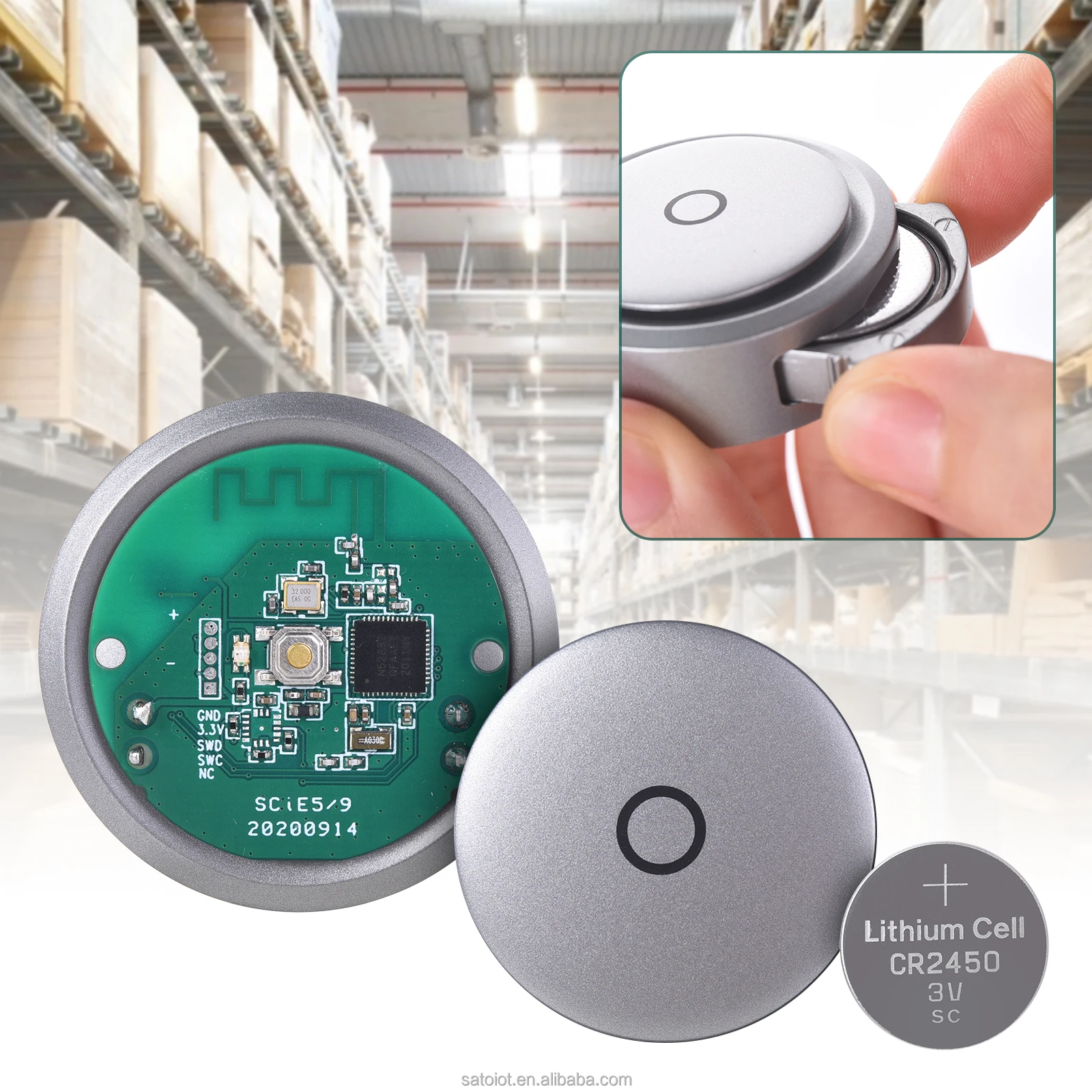 Scie9 Bluetooth 5.0 Temperature Humidity Sensor Beacon Tag