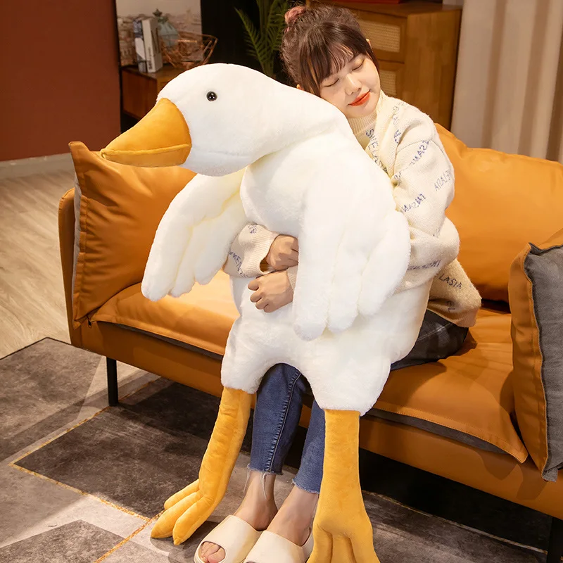 Soft Plush Goose Stuffed Animals Pillow for Kids Baby, Cute Swan Plushie Toy for adults