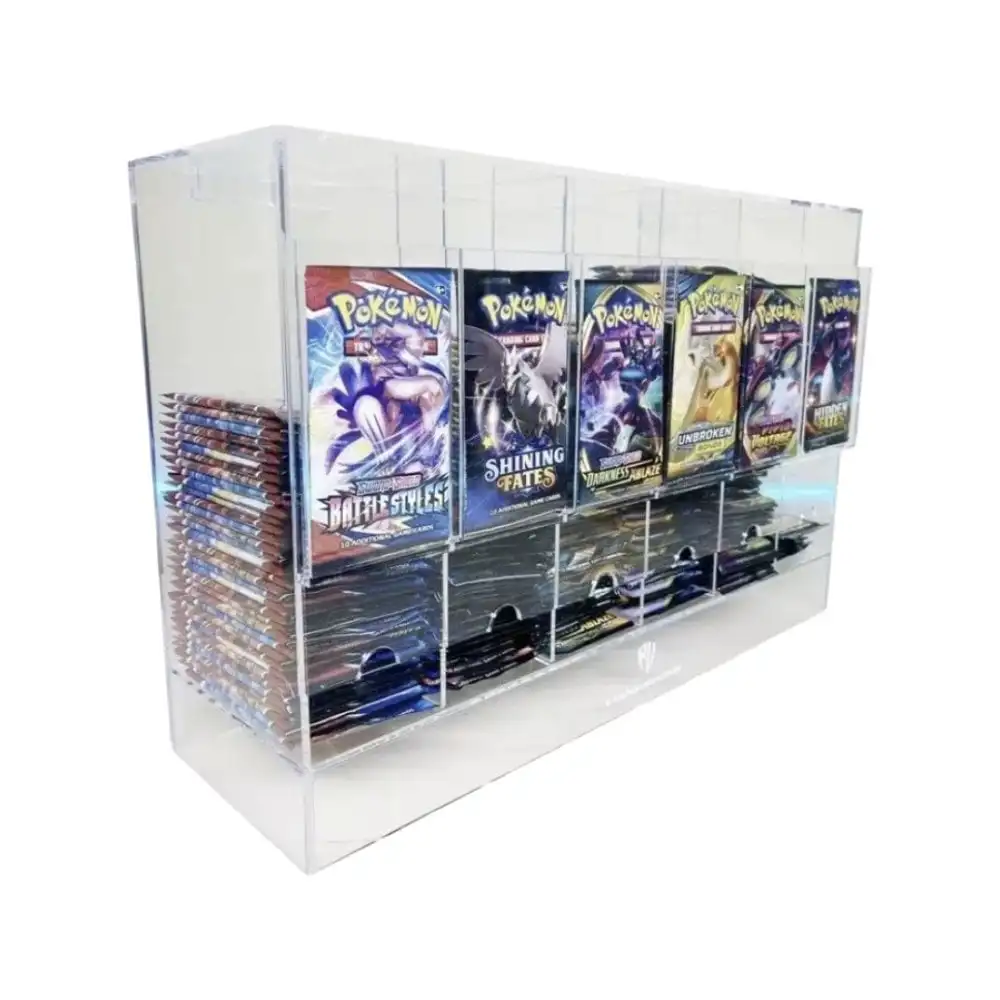 Custom 6 Slot Acrylic Pokemon TCG Booster Pack Dispenser