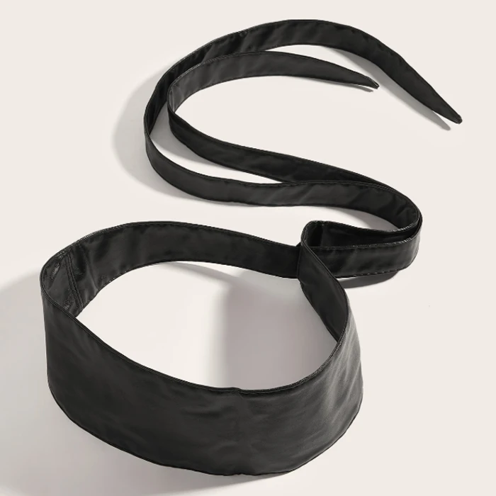 Womens Faux Leather Wide Cinch Belt Fashion Comfort