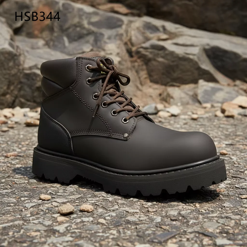 HY, stivali da lavoro industriali SA standard antiperforazione per fonderia, stivali da lavoro per operai edili, suola in gomma Goodyear resistente, scarpe di sicurezza HSB344