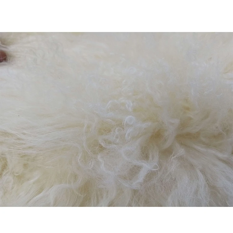 Длинные вьющиеся волосы из овечьей шерсти/монгольская меховая пластина из овечьей шерсти/готовая овечья кожа