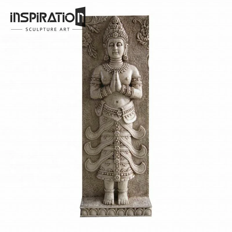 Artifical Sandstone Western Figure Statue Engraving Wall Art Relief Sculpture