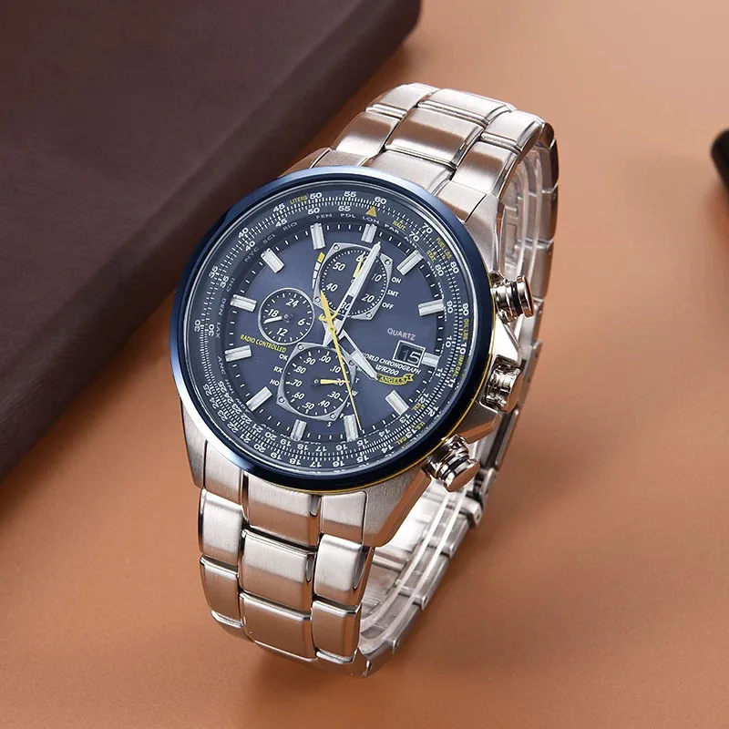 Degli Uomini Di Fascia Alta Orologio Aliexpress Calda Di Stile Della  Vigilanza Di Sei Ago Cintura In Acciaio Orologio Al Quarzo Della Cinghia  Può Essere Inviato Per Conto Di 8220 - Buy