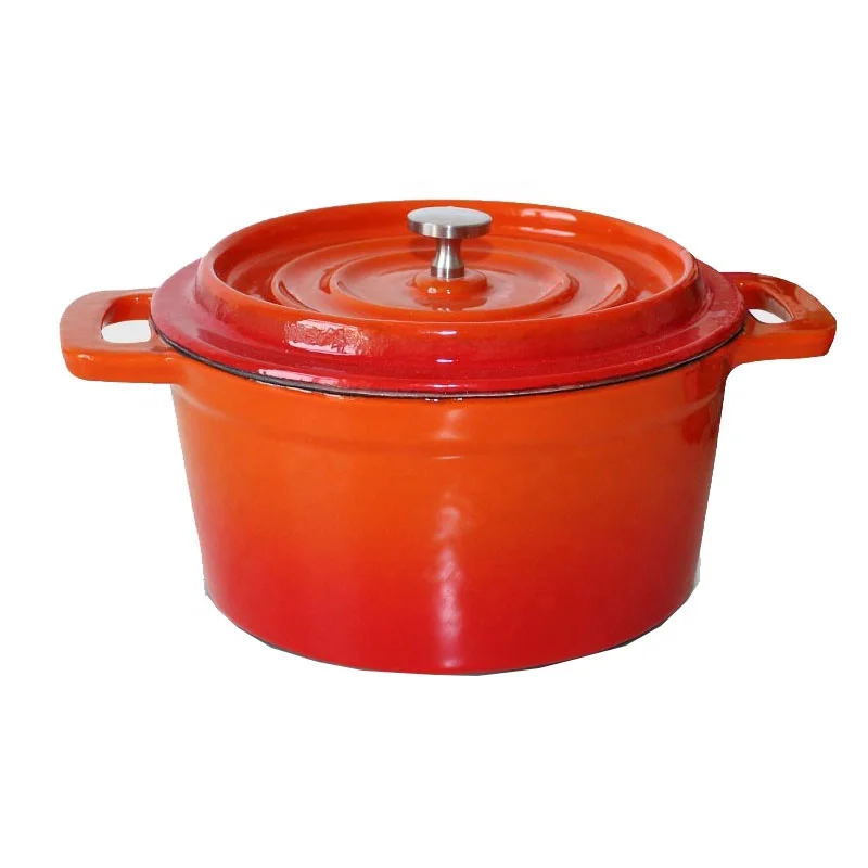 
Мини Cocotte эмалированный чугунный голландский горшок для духовки 