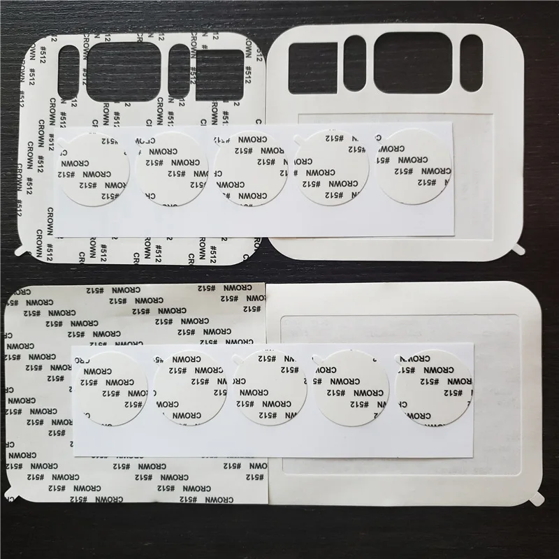 Crown 512 613 High Temperature Resistant Transparent Tissue Paper Double Sided Acrylic for Mobile Phone Panel Display Masking
