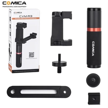 Comica CVM-R3 Smartphone Video Rig Hand Grip Handle Stabilizer Kit Compatible With Microphone for IPhone/Samsung/Huawei detail image