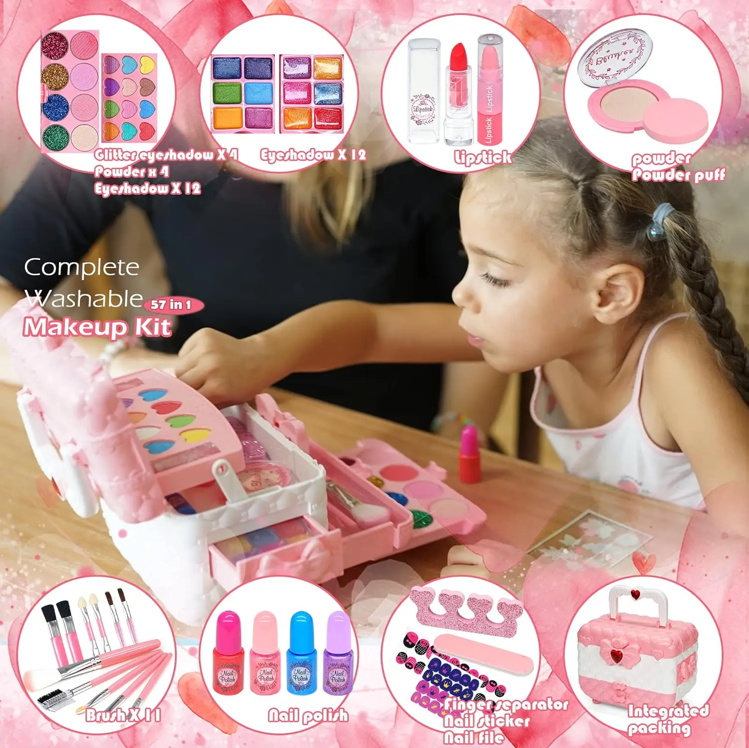 Amazon Makeup Bag Kids Pretend Play Beauty Children Cosmetic Bag