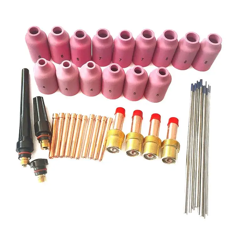 50PK tig welding parts kits set of wp18/wp26 gas torch accessories