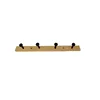Cylindrical hook black 4 hooks