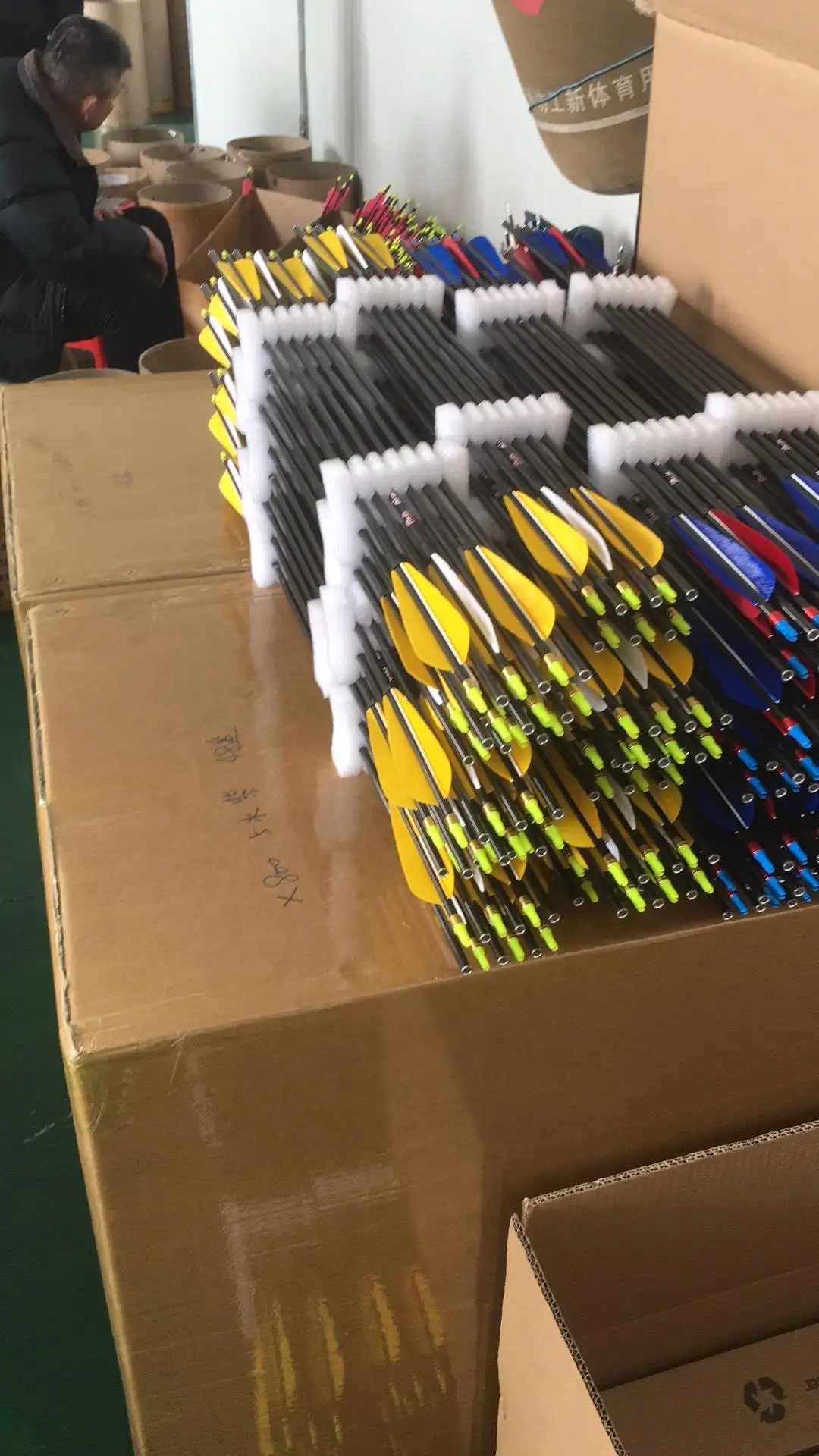 Archery Carbon Arrows Pinals28 30 Inches 300 340 350 400 Spine Practice For Composite Reverse