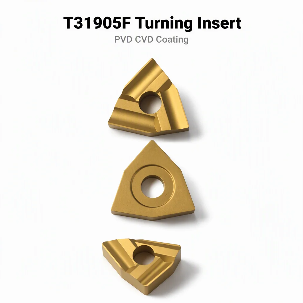 Grooving Roughing Machine PVD Coated Lathe Inserts T31605FFZ/T31905FFZ Single-Sided Cemented Carbide