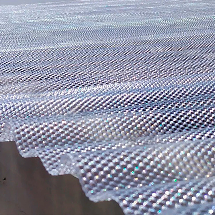 2.8mm diamond embossed wave polycarbonate corrugated clear roofing pc plastic polycarbonate tiles