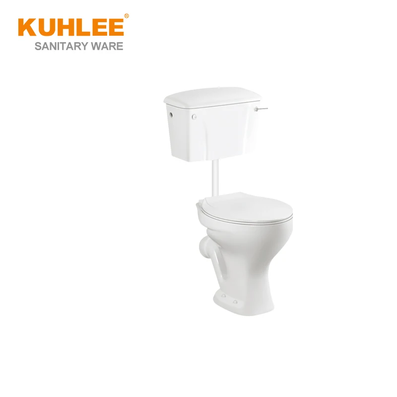 Factory Supply Bathroom WC P-trap Cheap Two Piece Toilet For Africa And Southeast Asia