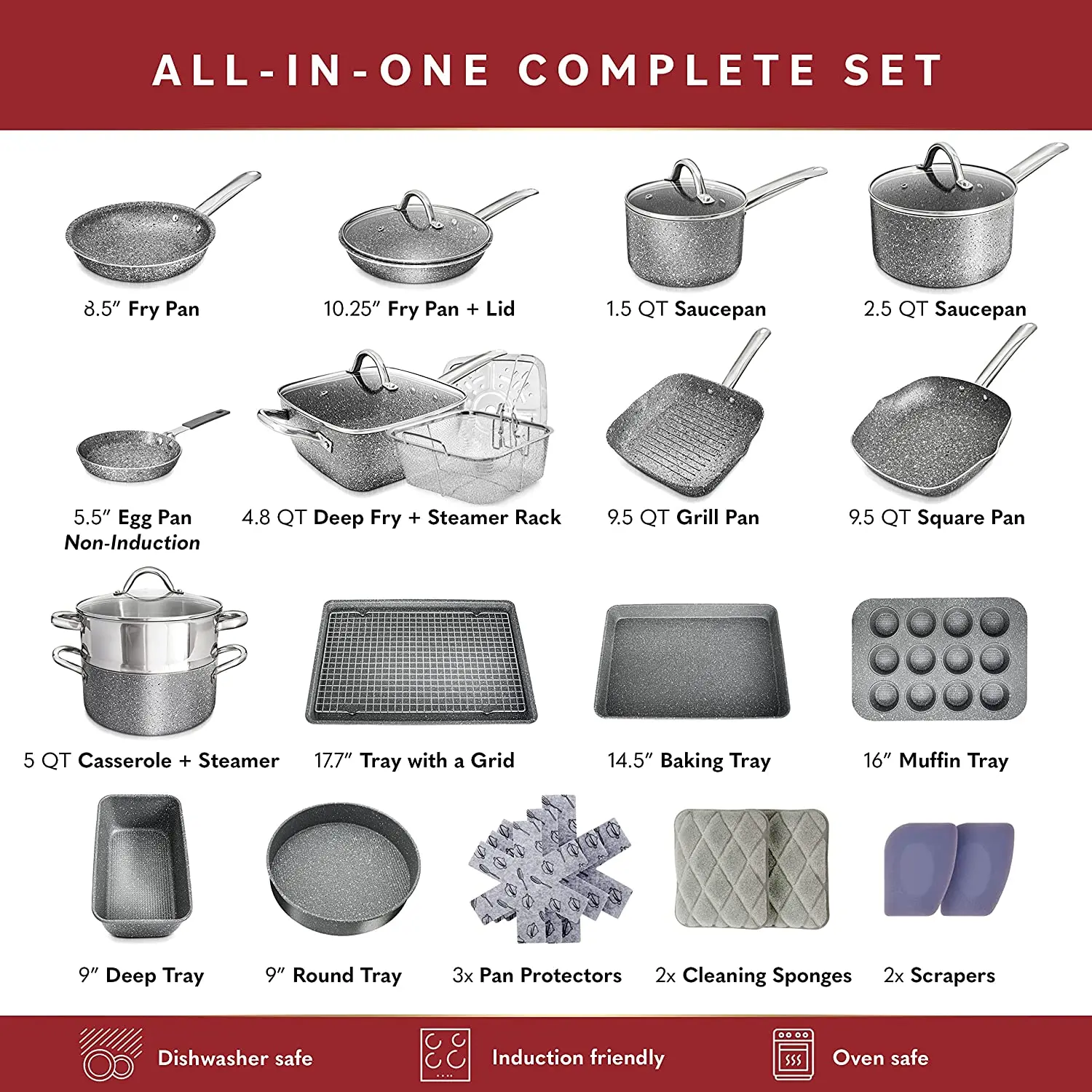 Luxury Utensils Set Kitchen Cookware Pans Cooking Cookware Sets ...