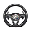 Carbon Fiber+Leather+LED+Red Stitch+Paddles+Grip+Button+Trim