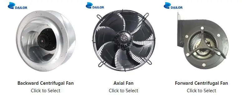 450mm AC EC DC backward air conditioner centrifugal fan radial fan FFU details