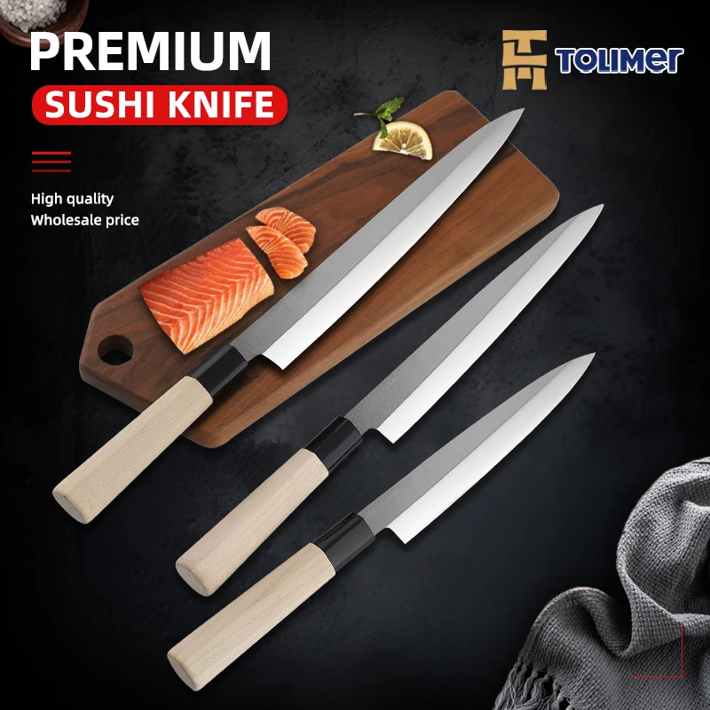 Высококачественный суши-нож Yanagiba из нержавеющей стали с несколькими размерами японский нож для суши Yanagib от