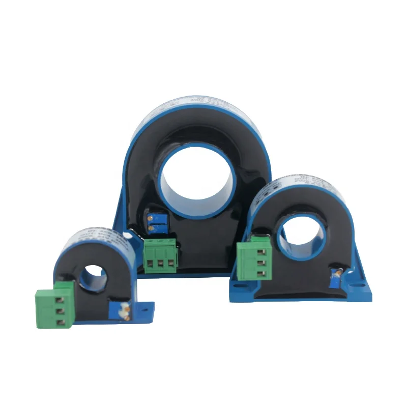 DC Current Sensing Switch 0-50A/0-100A 4-20ma Perforated DC Ampere Switch Din DC Current Sensor Induction Switch Hall Sensor