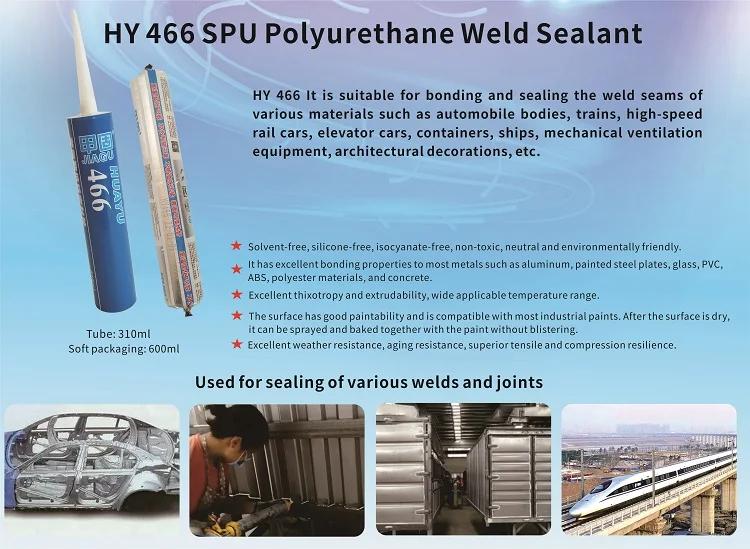 Polyurethane Bus Body/car Body Waterproof Sealing Pu Sealant 310ml